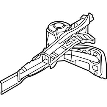 64501F2000 Hyundai/Kia longarina de chassi dianteira esquerda