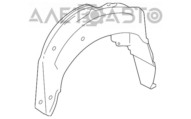 Подкрылок задний левый Toyota 6563853040 цена, от 127.39 USD