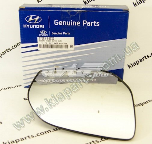 87621B8020 Hyundai/Kia Зеркальный элемент правого зеркала заднего вида