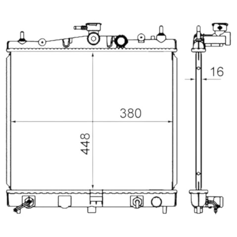Радиатор охлаждения Sato Tech R12187