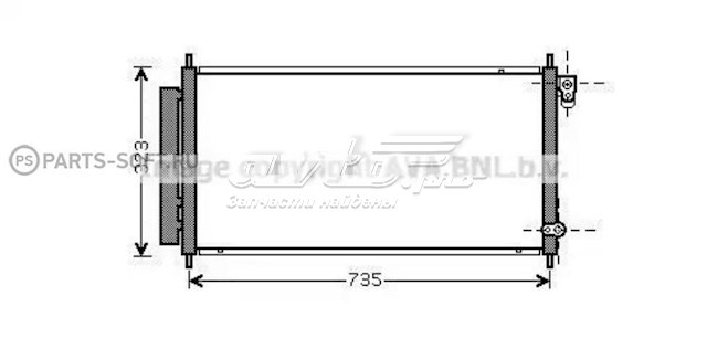 Радиатор кондиционера HD5222D AVA