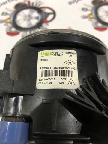 89208451 VALEO Противотуманная фара левая