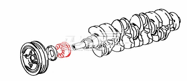  Звездочка привода коленвала Toyota Hilux 