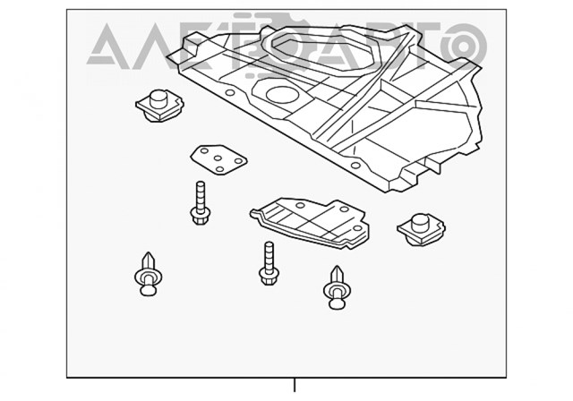 KE6456110C Mazda Защита картера двигателя