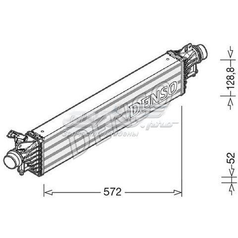 Интеркулер DIT20005 Denso