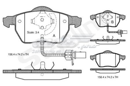 Тормозные колодки Starline SBDS301