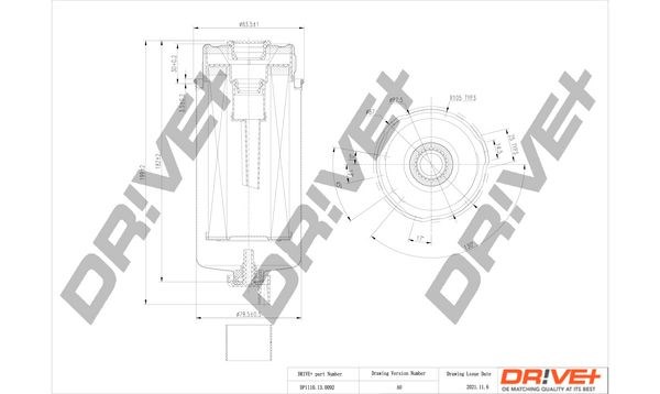 Топливный фильтр DP1110130092 Dr!ve+