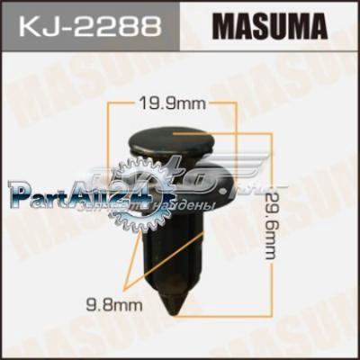 Пистон крепления решетки радиатора KJ2288 Masuma