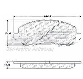 Передние тормозные колодки 10208660 Centric Parts