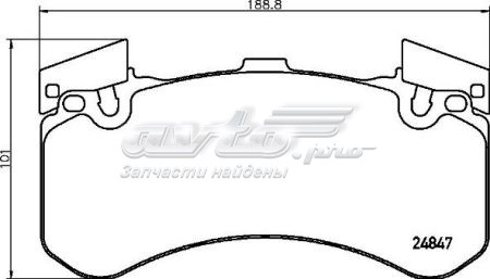 P85136 Brembo sapatas do freio dianteiras de disco