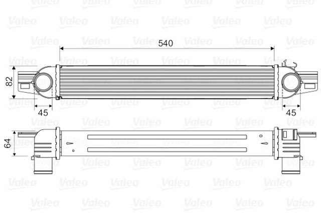 818545 VALEO radiador de intercooler