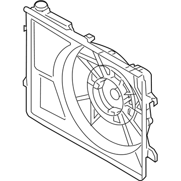 Диффузор радиатора охлаждения Hyundai/Kia 253501W052