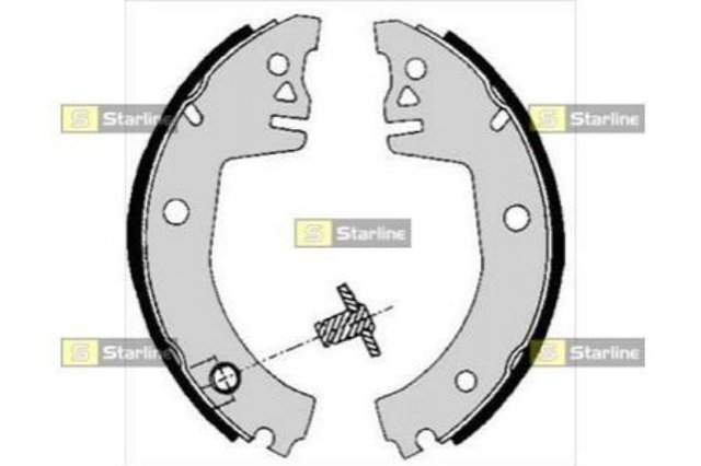 BC05780 Starline Барабанные тормозные колодки