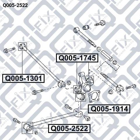 Сайлентблок задней балки Q-fix Q0052522