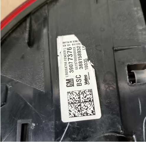 39077376 General Motors Фонарь задний
