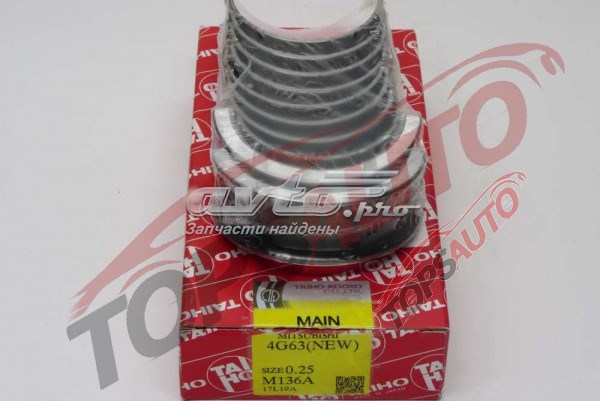 Купить M136A025 Taiho Вкладыши коленвала коренные, комплект, 1-й ремонт (+0,25)