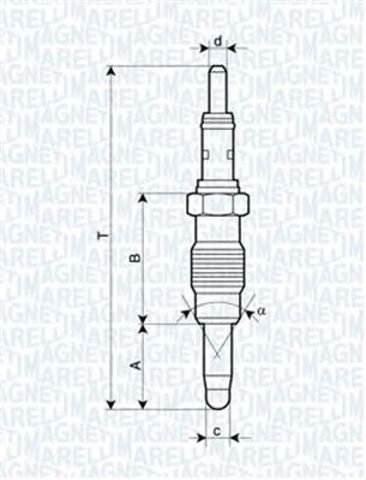 Свечи накала Magneti Marelli 062900011304 цена, от 6.68 USD