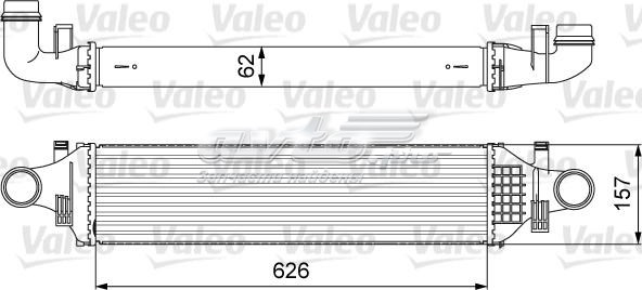 Охолоджувач наддувочного повітря 818624 VALEO