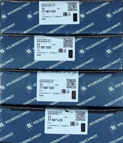 77587620 Kolbenschmidt Комплект коренных вкладышей коленвала , 2-й ремонт
