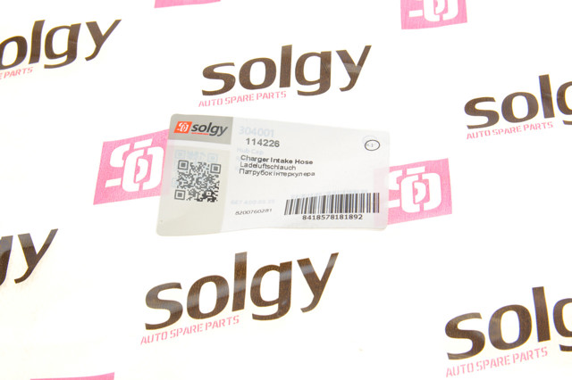 114226 Solgy Патрубок воздушный, выход из компрессора (наддув)