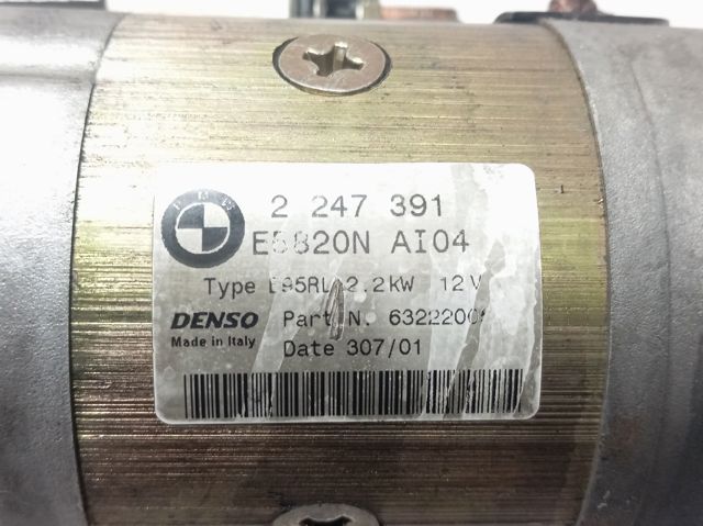 63222005 BMW Стартер автомобиля