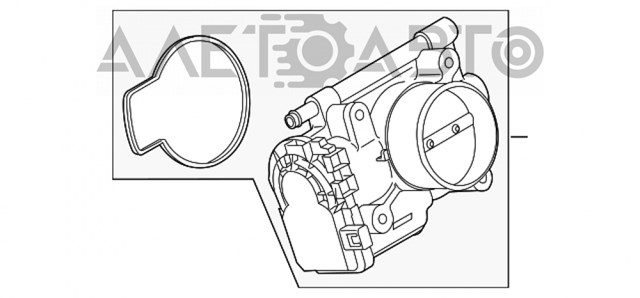 L3Y113640A Mazda válvula de borboleta montada