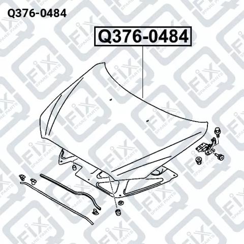 Капот двигателя Q-fix Q3760484