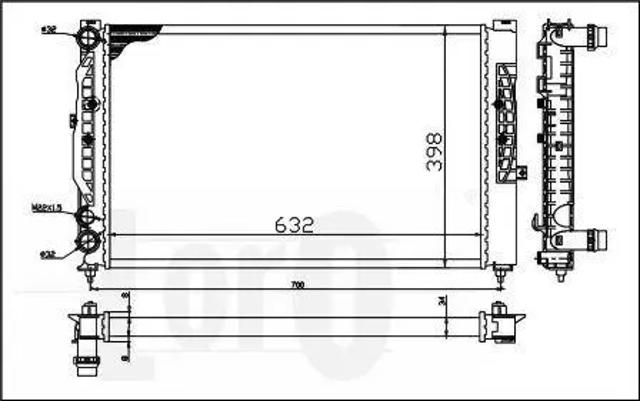 Радиатор охлаждения двигателя Depo/Loro/Abakus 0530170056 цена, от 60.65 USD
