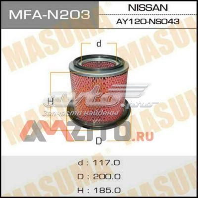 MFAN203 Masuma Воздушный фильтр двигателя