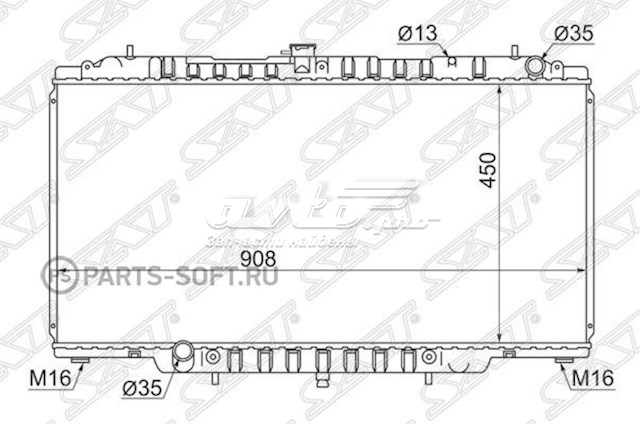 Купить NS000Y61D SAT Радиатор водяной