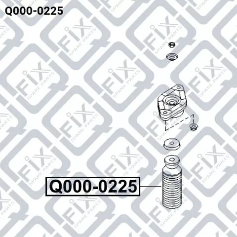Отбойник задний Q-fix Q0000225 цена, от 5.90 USD