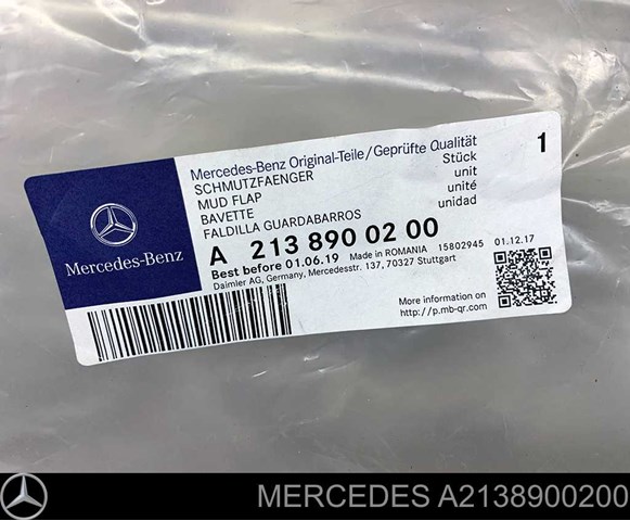 Protetores de lama traseiros, kit para Mercedes E  W213