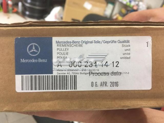 A0002341412 Mercedes polia do compressor de aparelho de ar condicionado