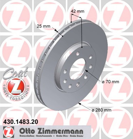 Передние тормозные диски 9117678 Opel