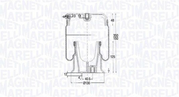204241CFG Magneti Marelli Пневмоподушка моста