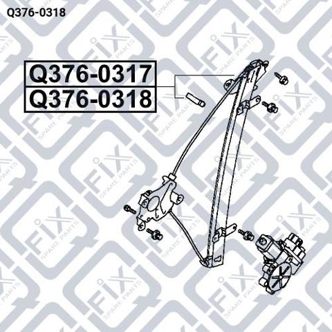 Купить Q3760318 Q-fix Стеклоподъемник (механизм перемещения стекла)