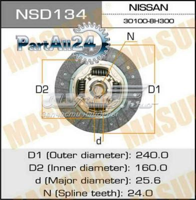 Диск сцепления Masuma NSD134 цена, от 48.36 USD