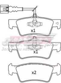 Колодки тормозные задние дисковые KAMOKA JQ101306