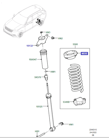 LR106187 Land Rover 