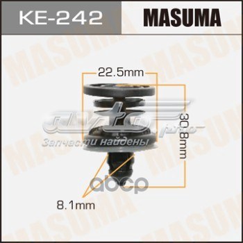 Пистон (клип) крепления обшивки двери Masuma KE242