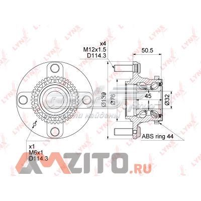 WH1199 Lynxauto cubo traseiro