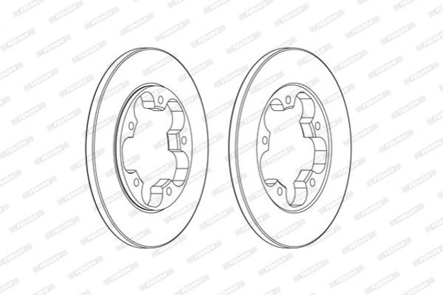 Тормозные диски DDF2484C Ferodo
