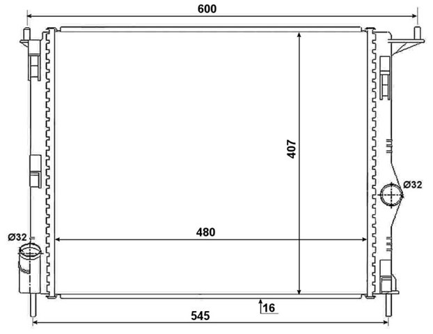 53069A NRF radiador de esfriamento de motor