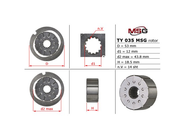 Насос гидравлики MSG TY027 цена, от 123.05 USD