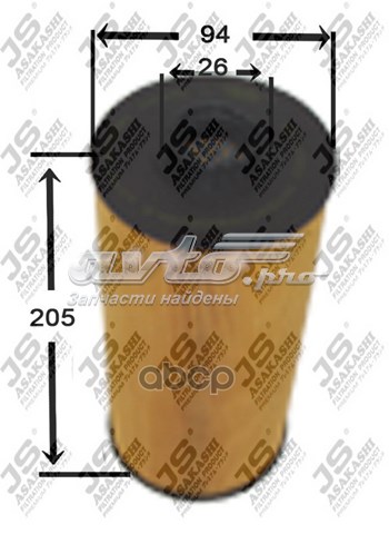 FE0019 JS Asakashi filtro de combustível