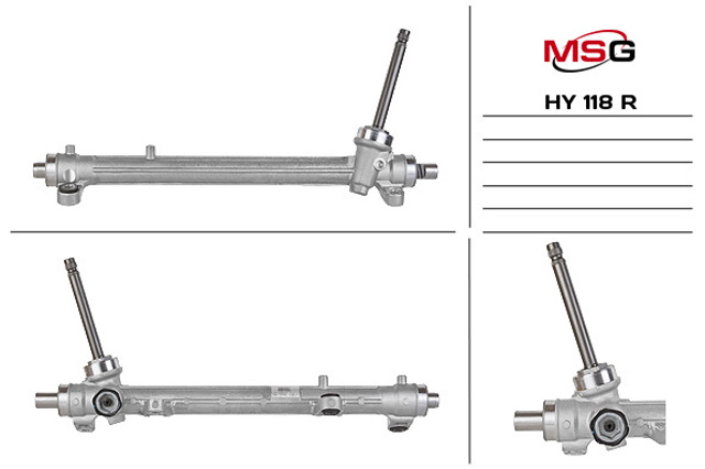 Рулевая рейка HY118R MSG Rebuilding