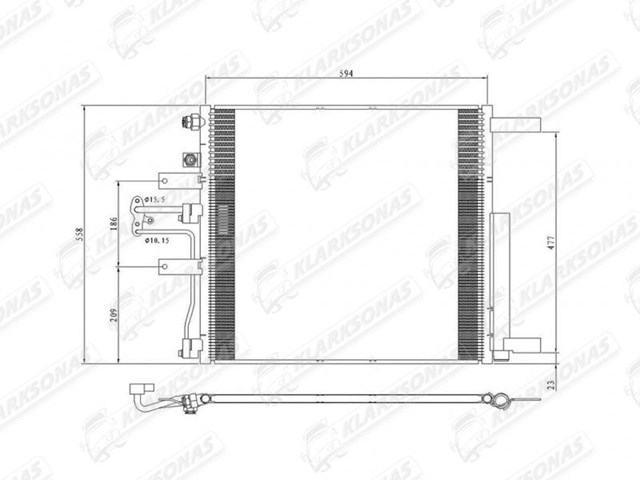 3175K8C1 Polcar radiador de aparelho de ar condicionado