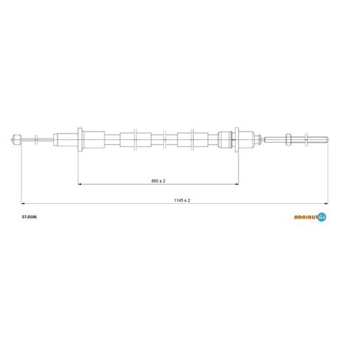 Трос сцепления Adriauto 570106 цена, от 8.84 USD