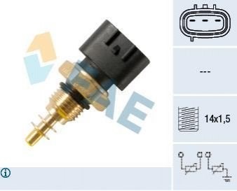 Датчик температури охолоджуючої рідини 33476 FAE