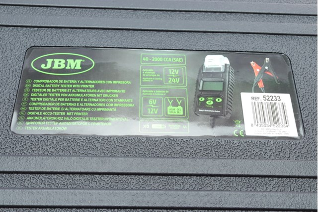 Probador de batería 52233 JBM